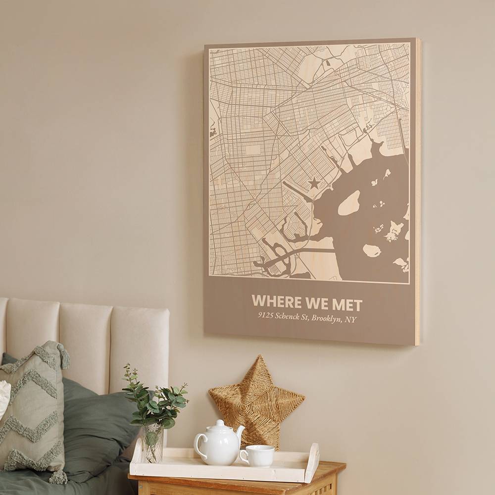 Where We Met - Custom Wood Wall Art-7 Where We Met - Custom Wood Wall Art-7 product photo