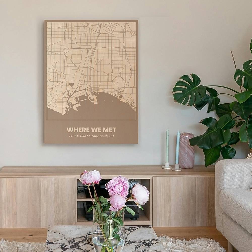 Where We Met - Custom Wood Wall Art-3 Where We Met - Custom Wood Wall Art-3 product photo