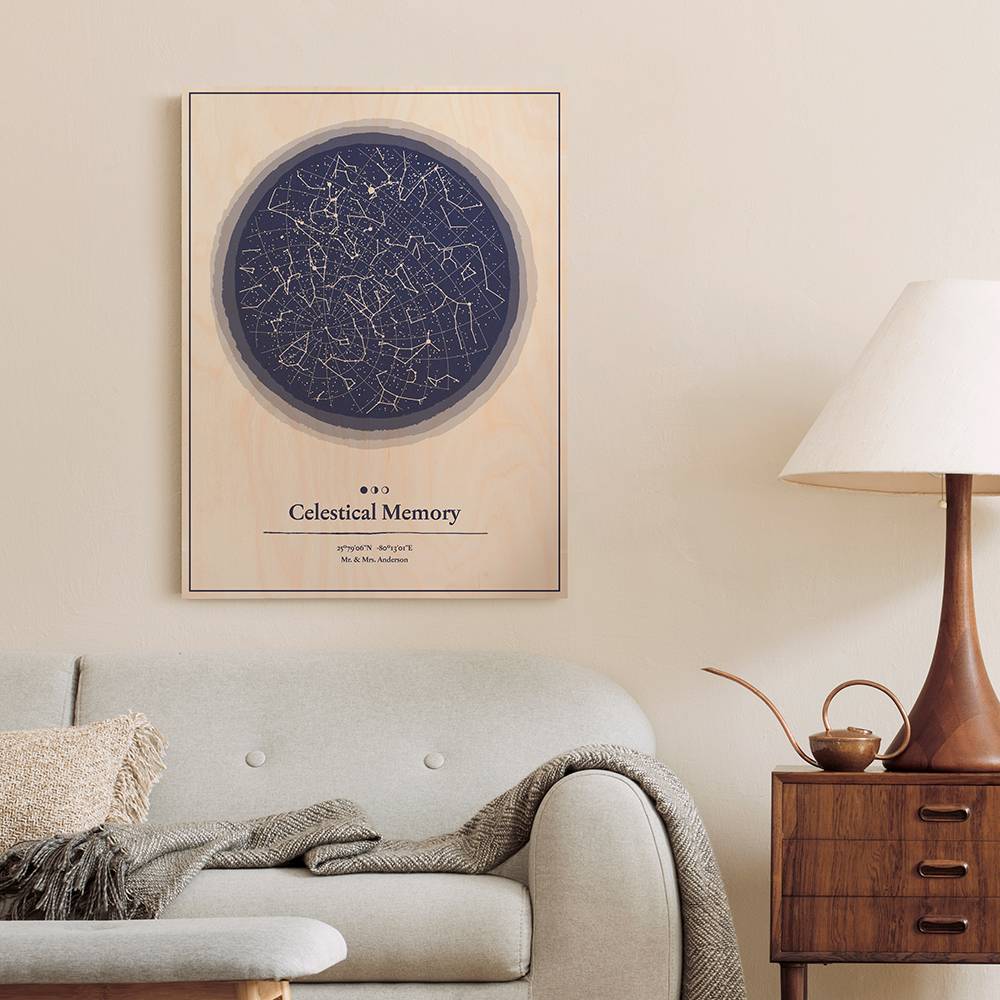Your Starmap - Custom Wood Wall Art-3 Your Starmap - Custom Wood Wall Art-3 product photo