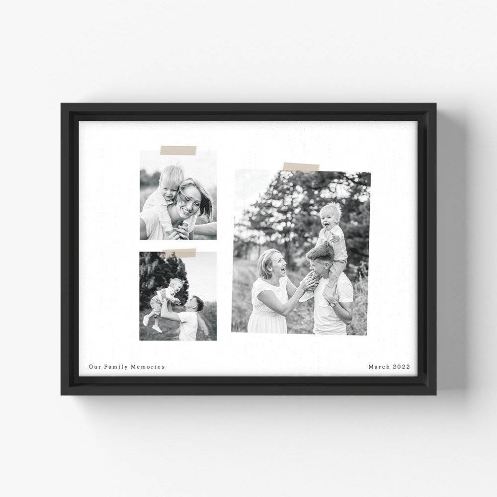 Tri-Fold Tribute - Custom Trio Photo Canvas-6 product photo