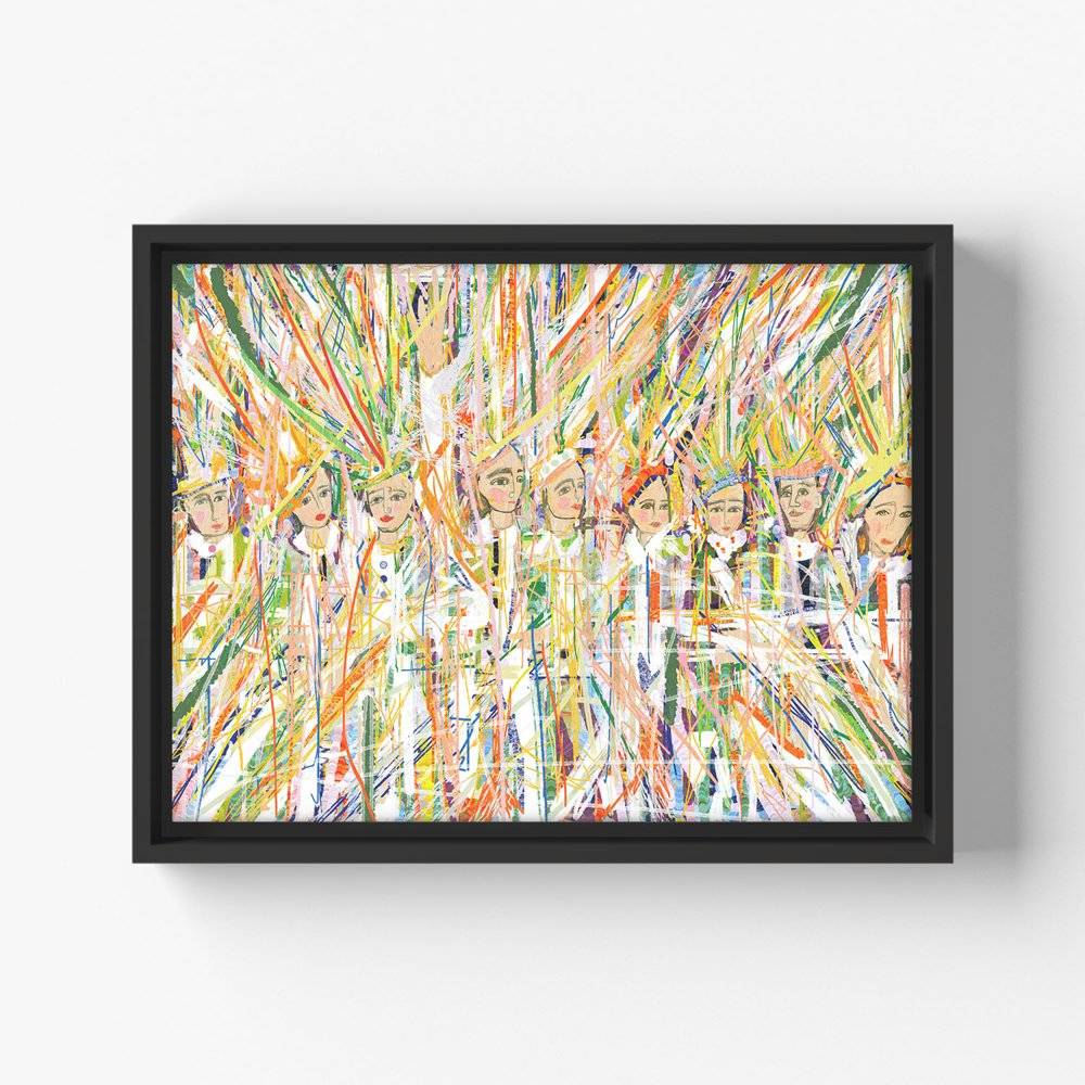 Digital Cascade Canvas Wall Art Digital Cascade Canvas Wall Art product photo