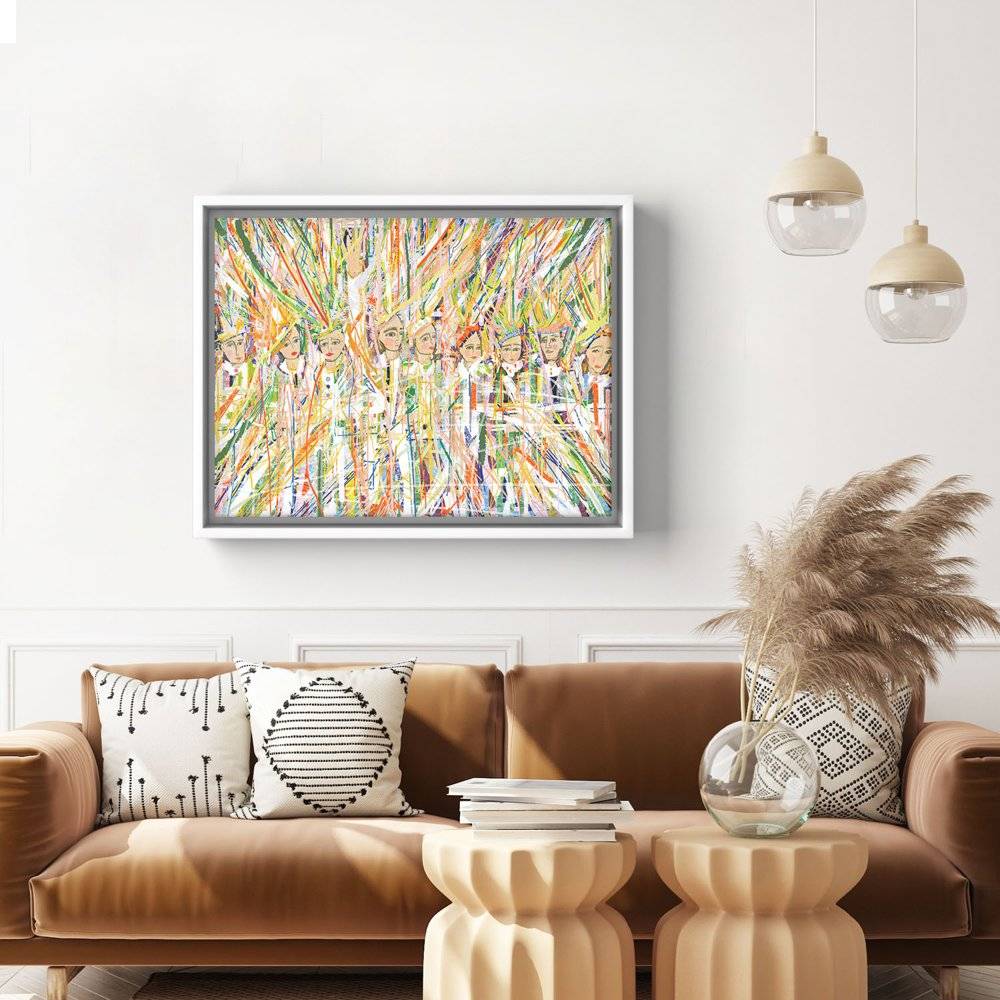 Digital Cascade Canvas Wall Art-3 product photo