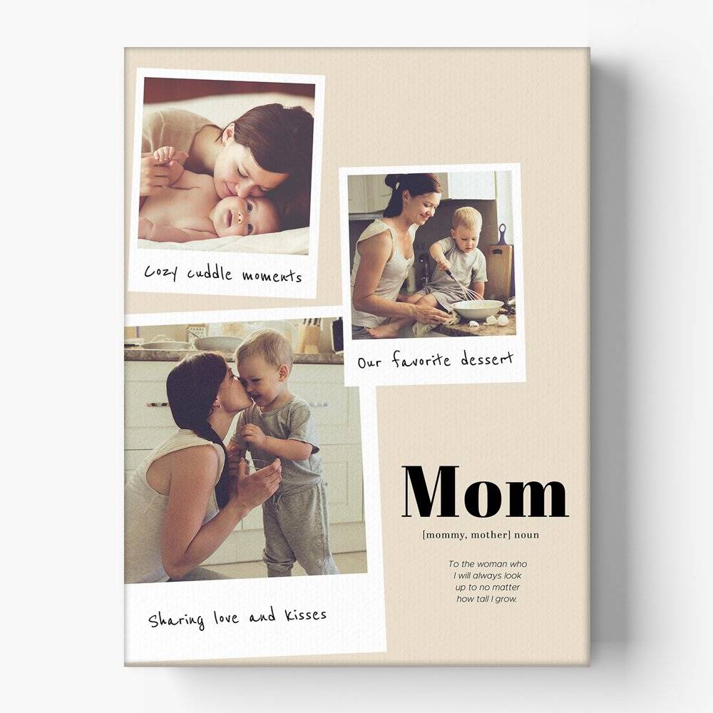 Personalized Photo Gifts for Mom Christmas 2023, We Love You Mom Photo  Collage Canvas, Good Gifts for Mom - Best Personalized Gifts for Everyone