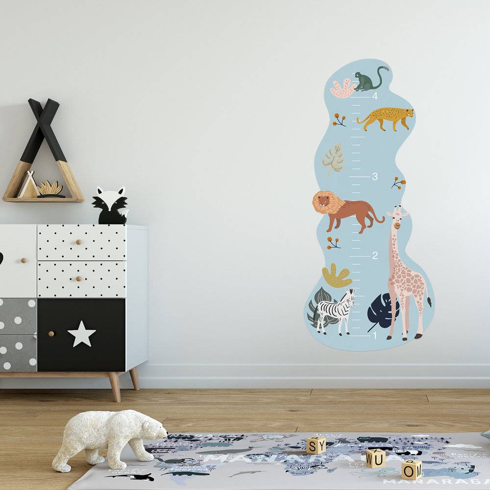 Jungle Meter - Growth Chart Wall Decal for Kids-2 product photo