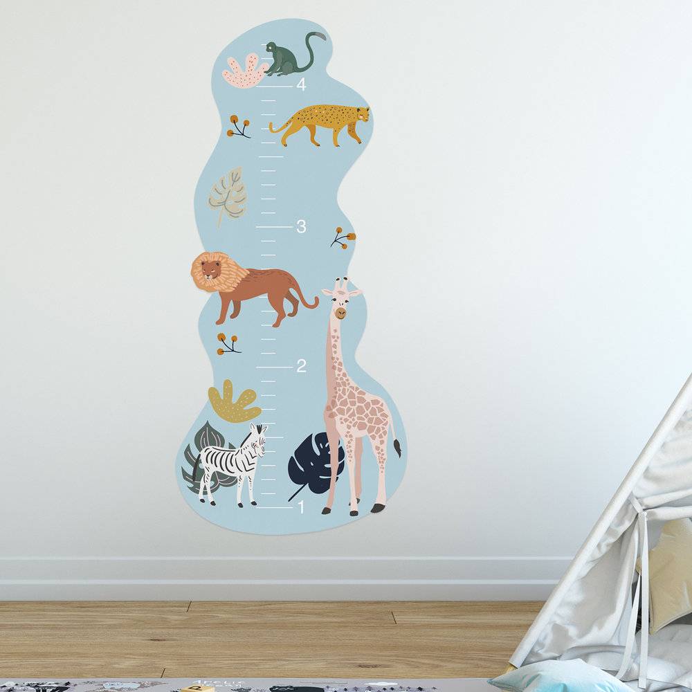 Jungle Meter - Growth Chart Wall Decal for Kids-3 product photo