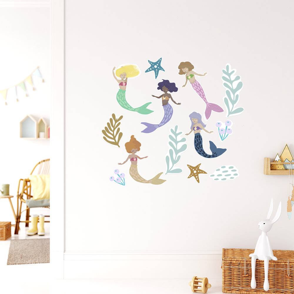 Little Mermaids - Wall Decal for Girls product photo