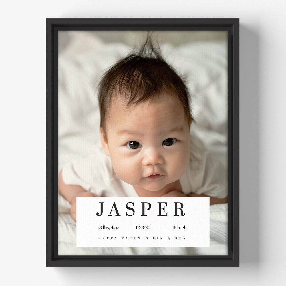 Lou's Milestones - Custom Baby Canvas-7 product photo