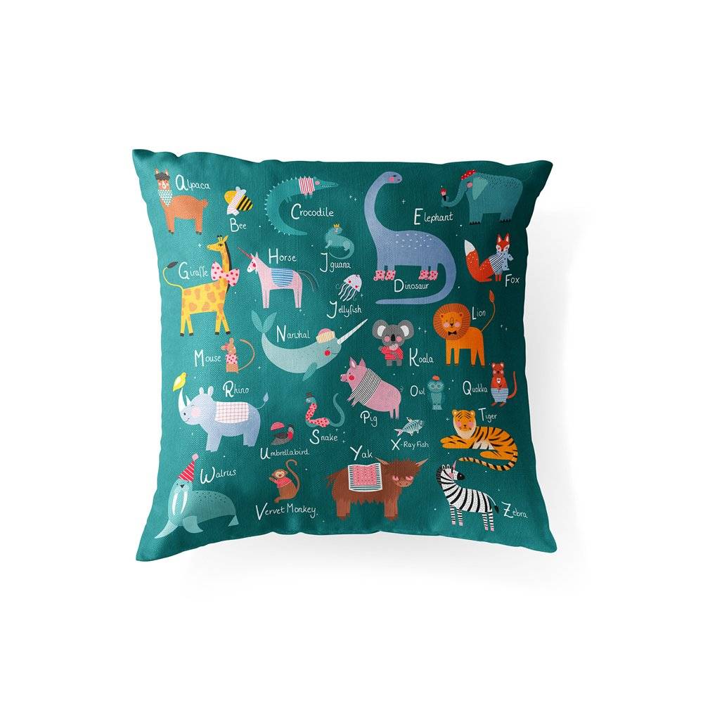 Animal Alphabet Pillow for Kids