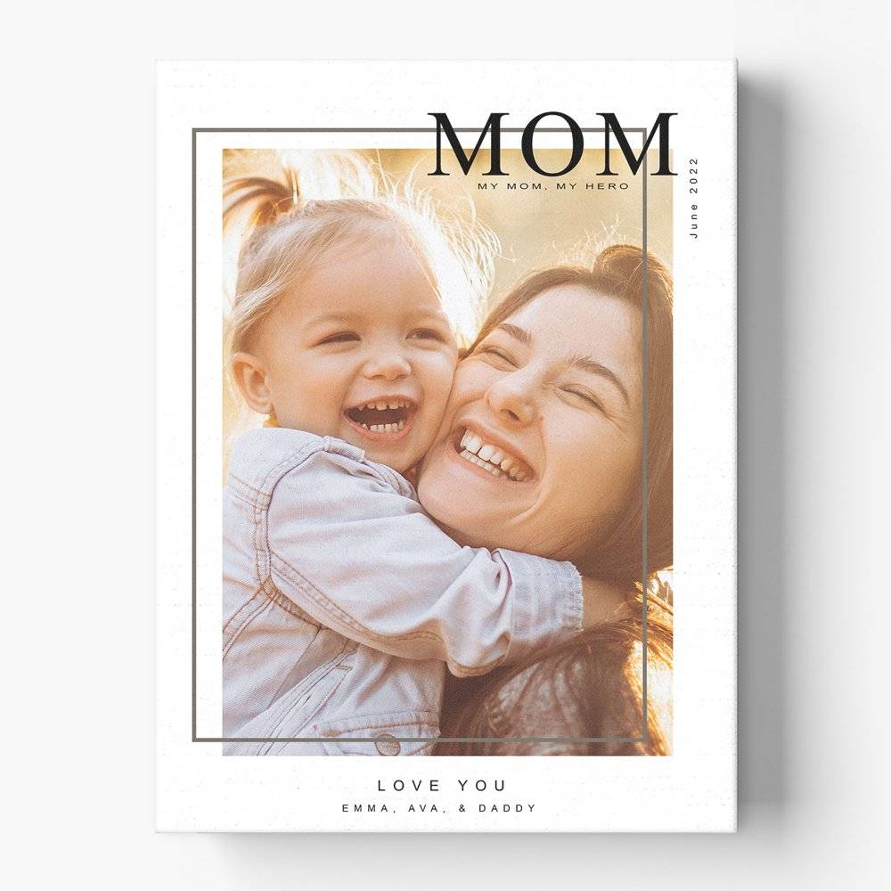 My Beautiful Mom Custom Photo On Canvas-2 product photo