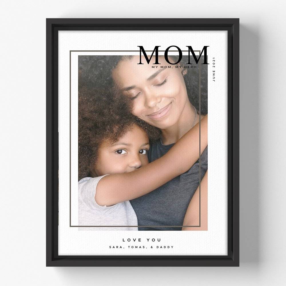 My Beautiful Mom Custom Photo On Canvas-5 product photo