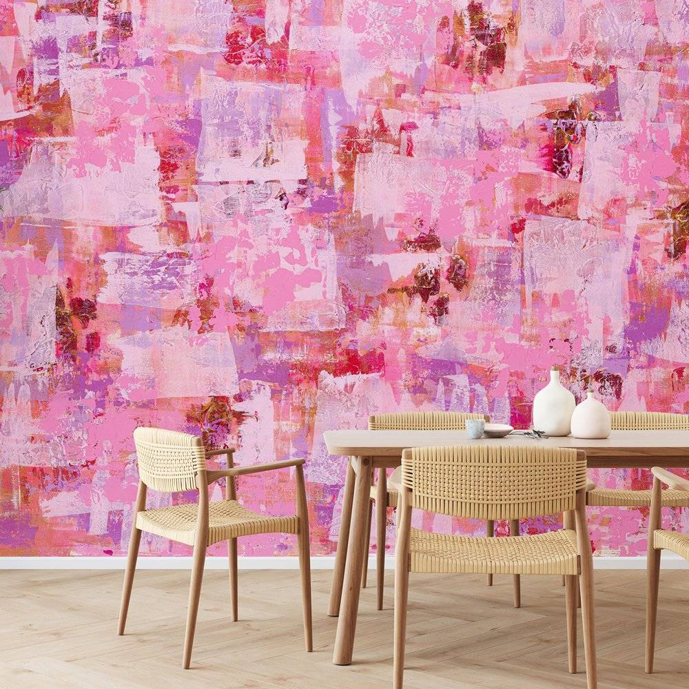 Pink Tie Dye Wallpaper Mural