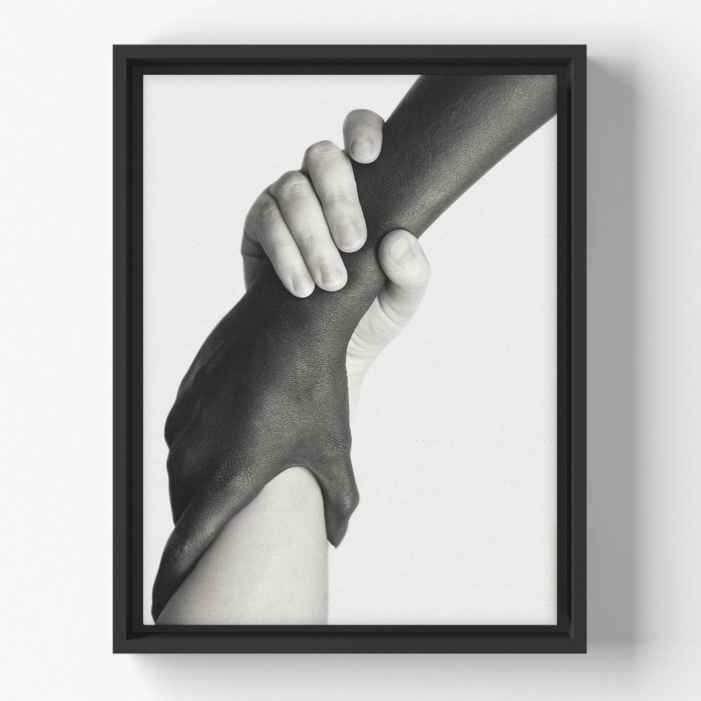 Unyielding Unity - Black and White Canvas Wall Art-2 Unyielding Unity - Black and White Canvas Wall Art-2 product photo